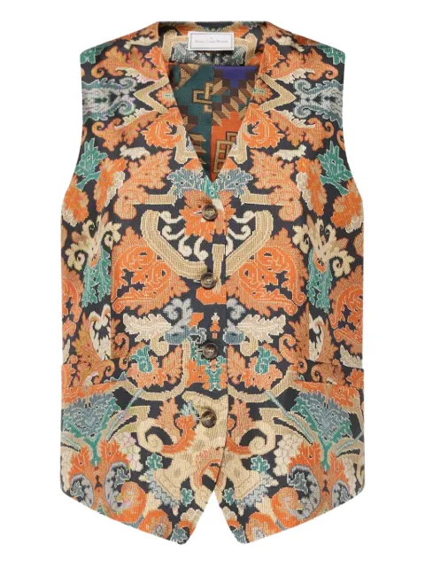 Pierre-Louis Mascia geometric-pattern waistcoat