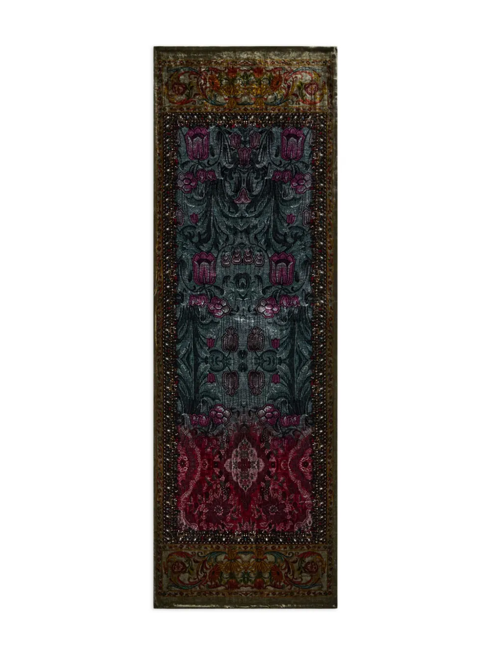 Pierre-Louis Mascia beaded floral scarf - ブラウン Pierre-Louis Mascia beaded floral scarf - ブラウン