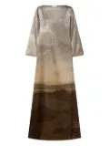 Pierre-Louis Mascia abstract-pattern maxi dress - Neutrals