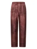 Pierre-Louis Mascia landscape-print drawstring-waist trousers - Red