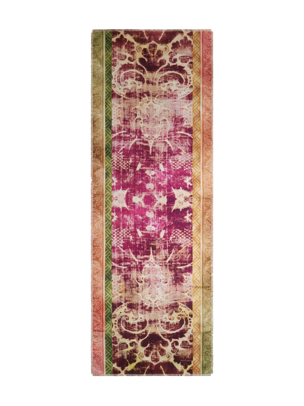 Pierre-louis Mascia Abstract-pattern Rectangular-shape Scarf In Pink