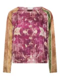 Pierre-Louis Mascia patterned shirt - Pink