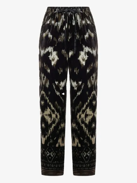 Pierre-Louis Mascia pantalon imprimé à lien de resserrage