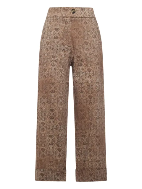 Pierre-Louis Mascia geometric-pattern trousers