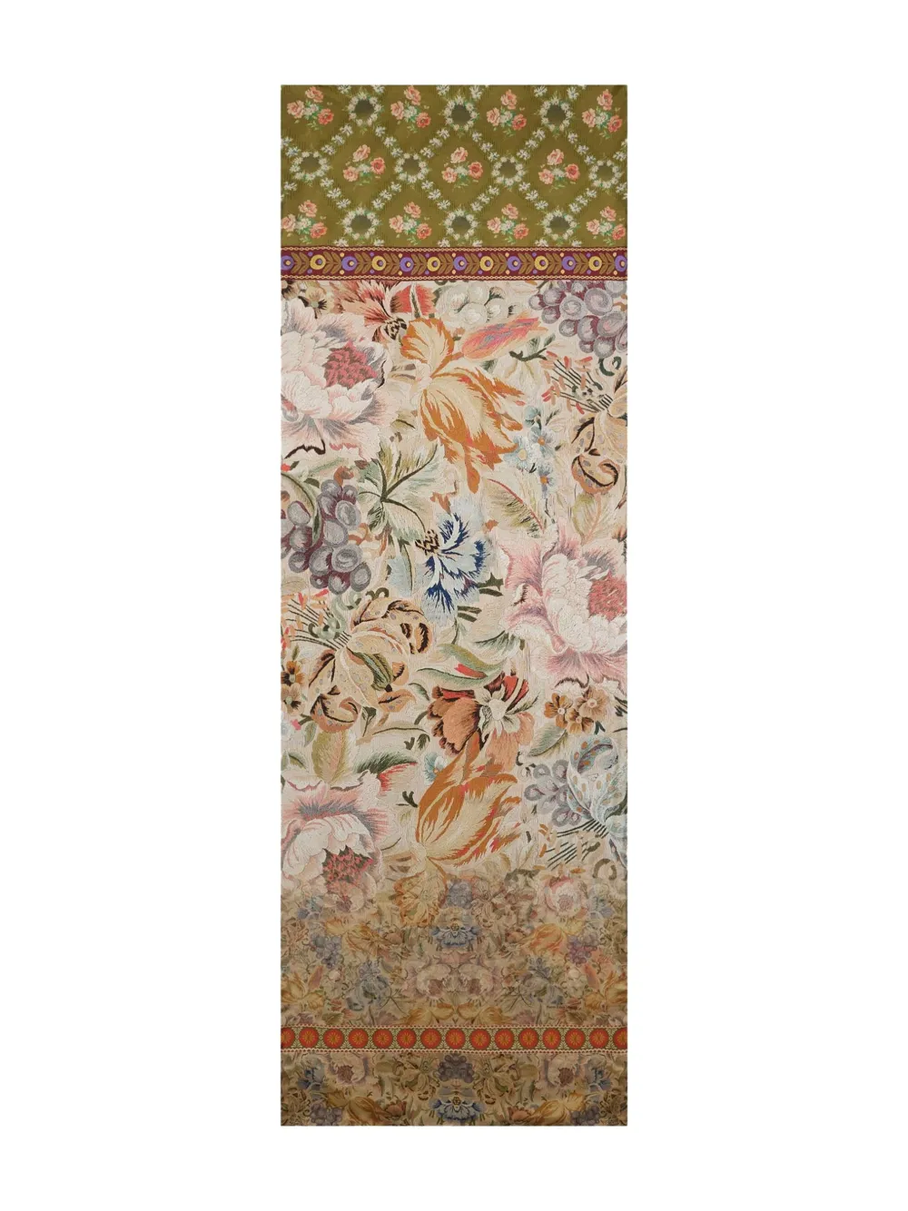 Pierre-louis Mascia Floral-pattern Rectangular-shape Scarf In Multi