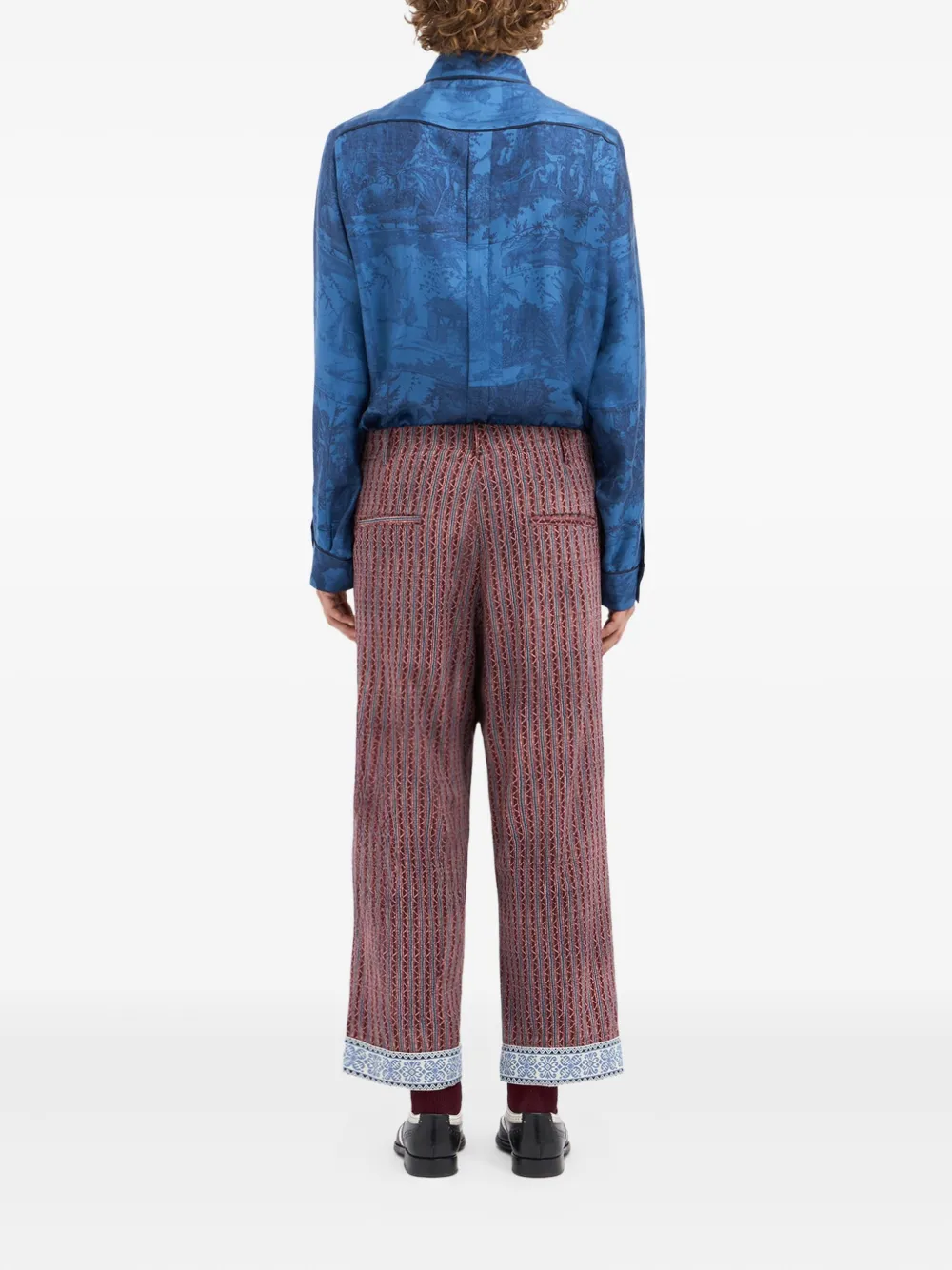 Pierre-louis Mascia Drawstring-waist Trousers In Red