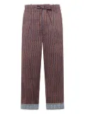 Pierre-Louis Mascia drawstring-waist trousers - Red