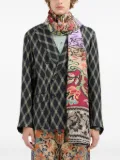 Pierre-Louis Mascia patchwork floral scarf - Brown