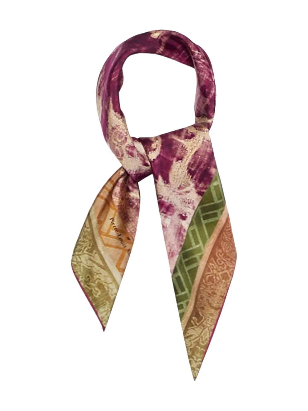 Pierre-louis Mascia Abstract-print Silk Scarf In Multi