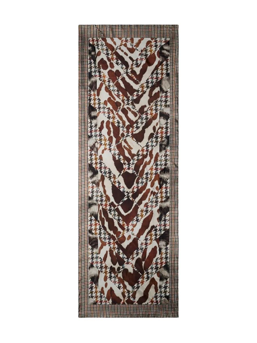 Pierre-louis Mascia Houndstooth-pattern Scarf In Multi