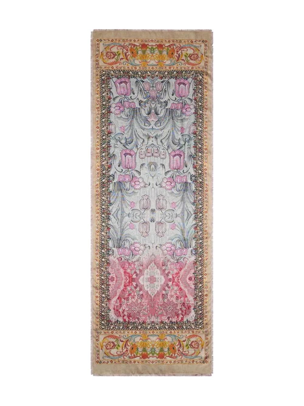 Pierre-Louis Mascia floral-pattern rectangular-shape scarf | Neutrals | Image 1