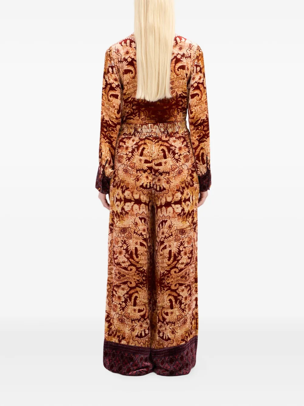 Pierre-Louis Mascia Broek met print Beige