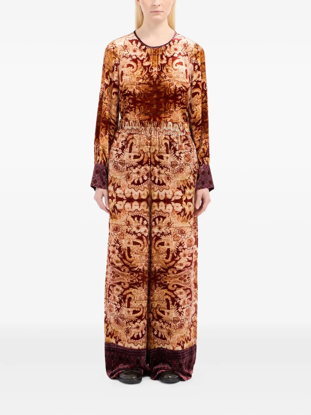 Pierre-Louis Mascia all-over print trousers | Wide Leg Pants | Image 2