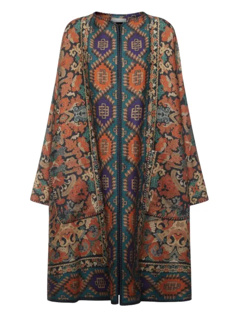 Pierre-Louis Mascia tapestry-pattern pocket coat