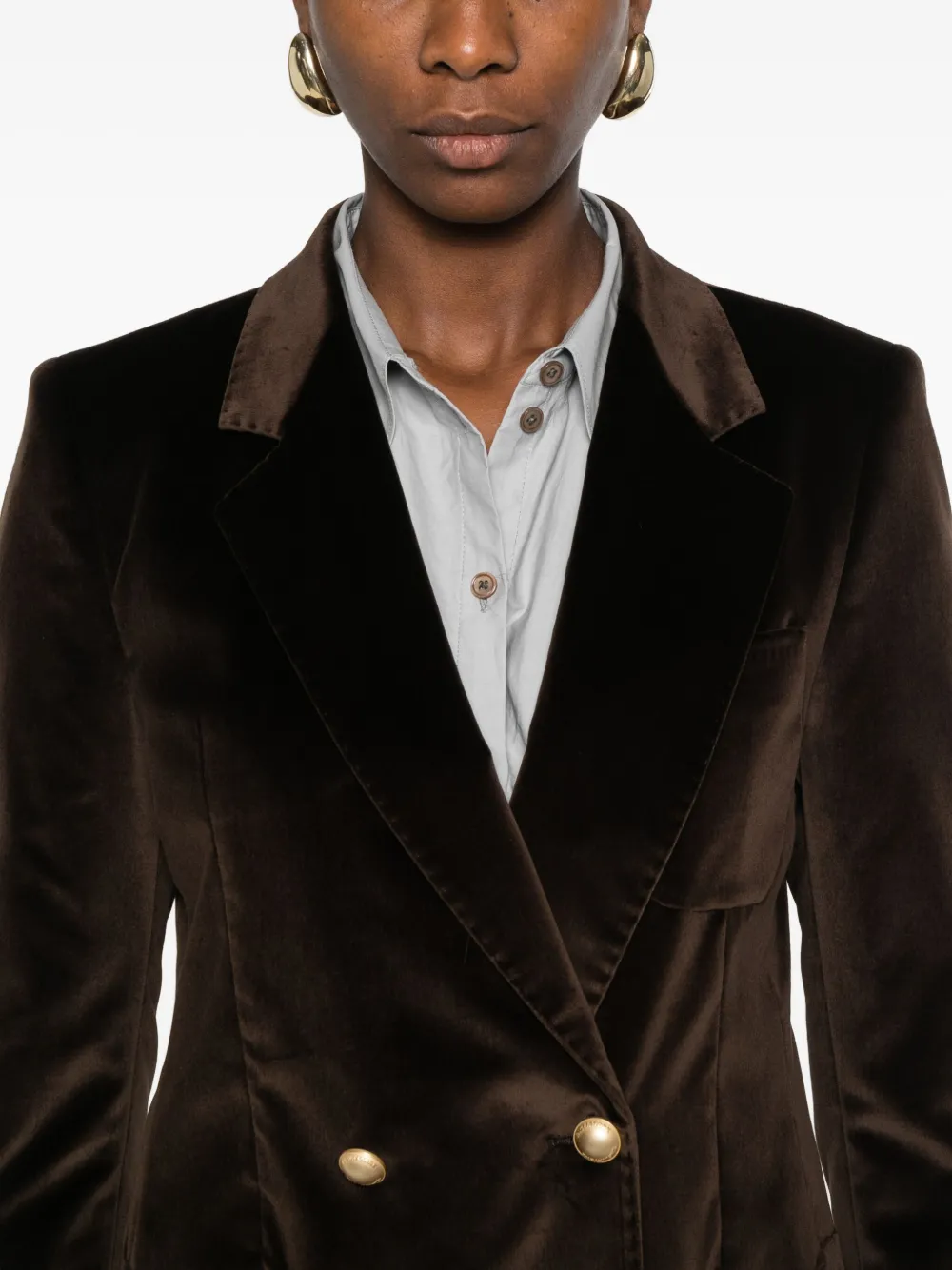 Tagliatore Blazer met dubbele rij knopen Bruin