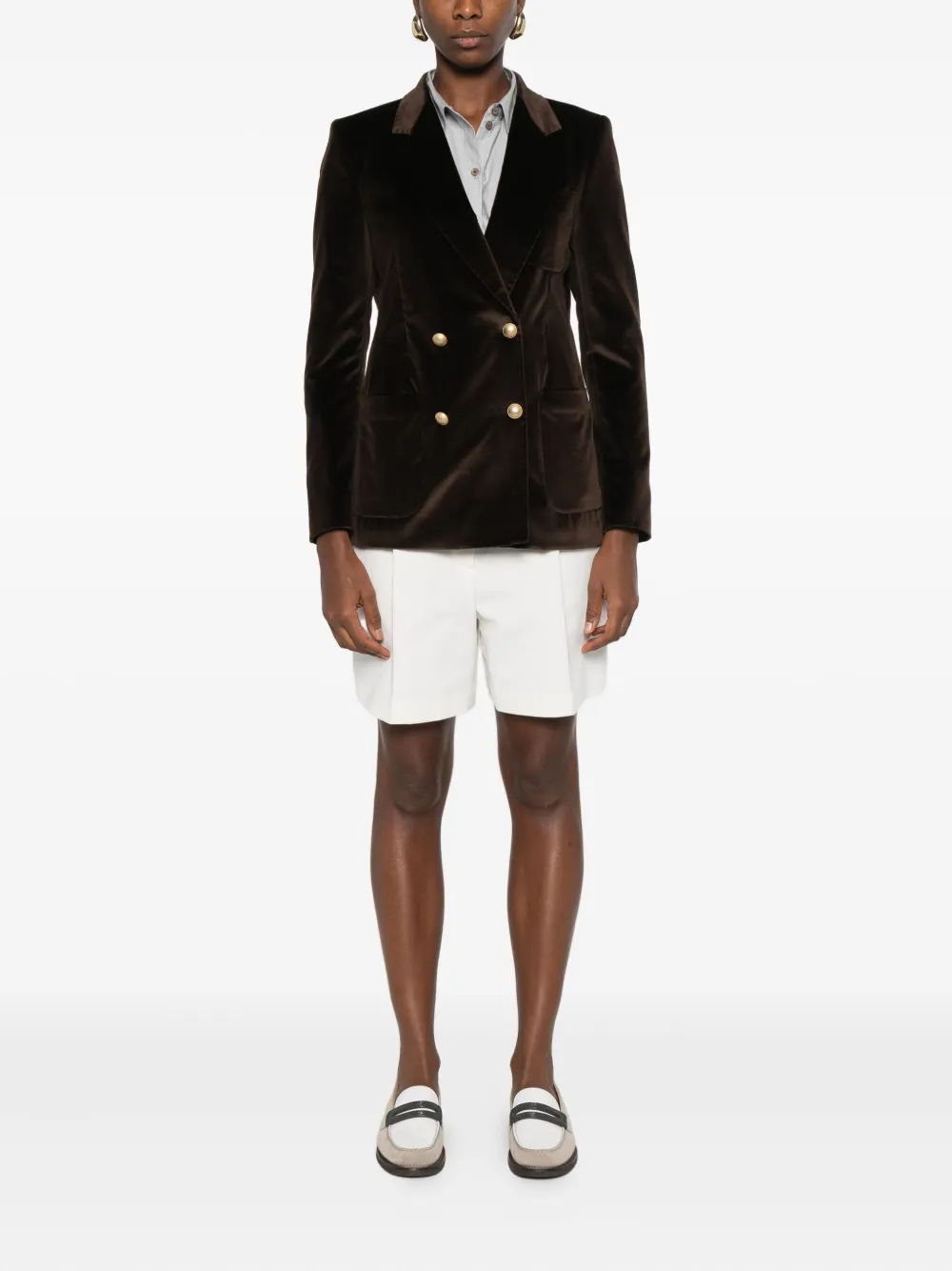 Tagliatore double-breasted long-sleeve blazer | Fitted Jackets | Image 2
