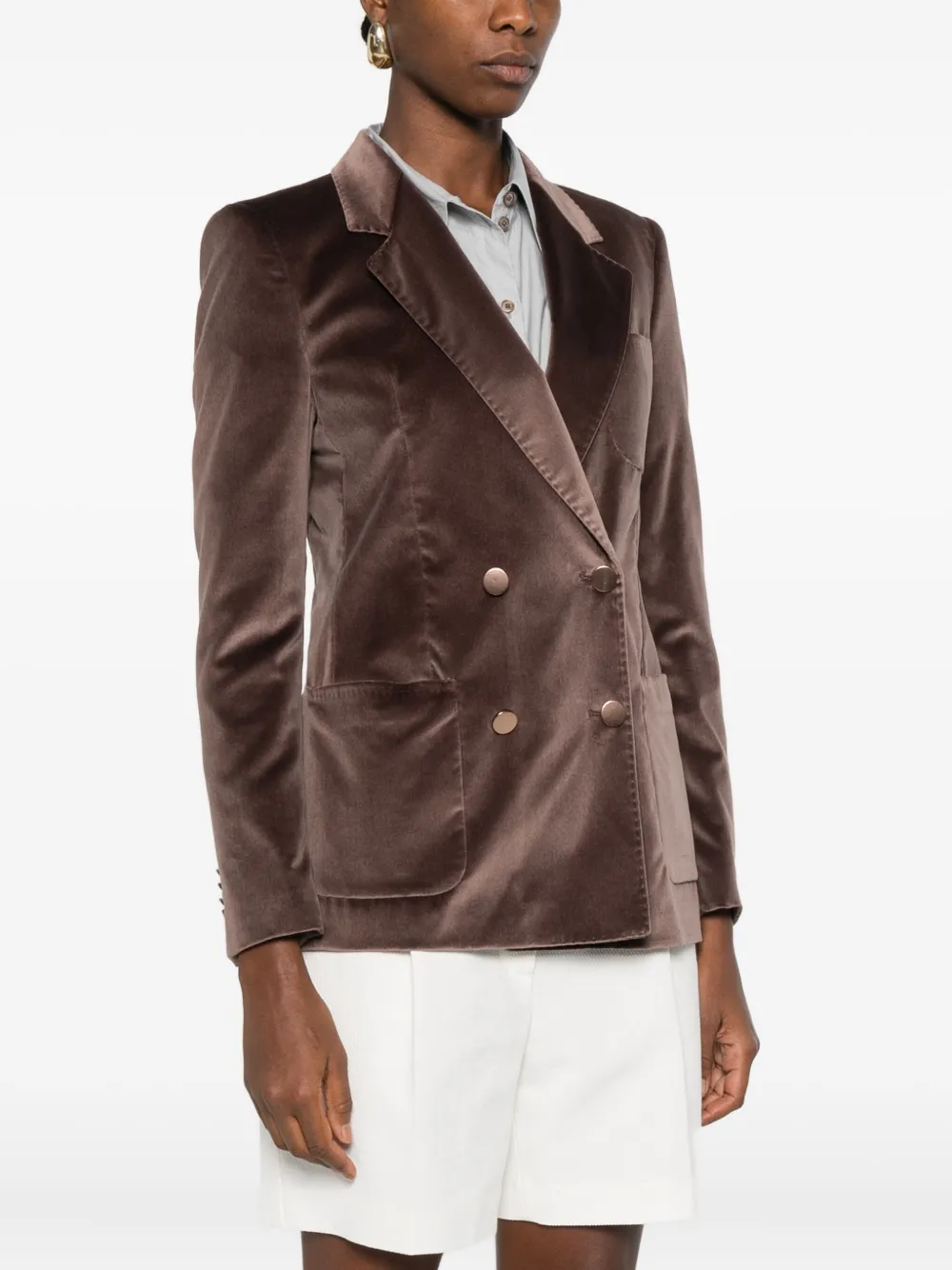 Tagliatore Jack met dubbele rij knopen Bruin