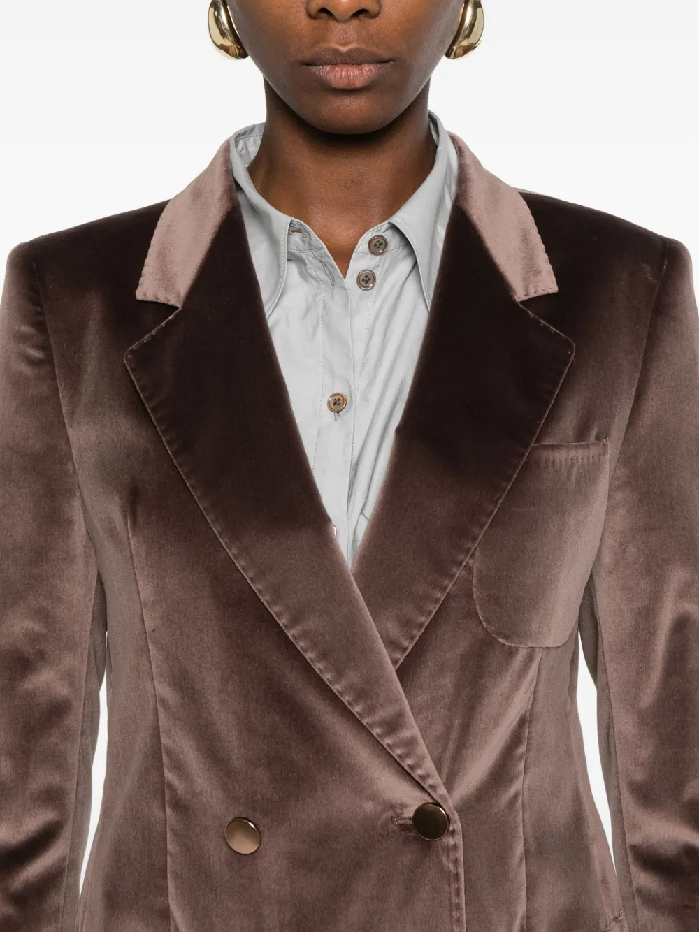 Tagliatore Jack met dubbele rij knopen Bruin