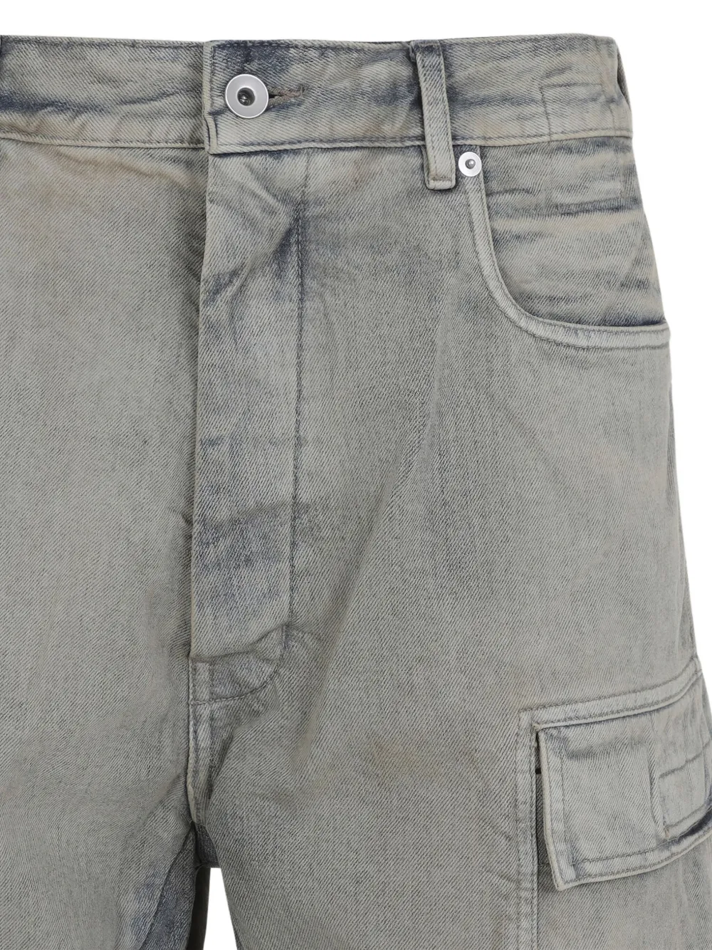 Rick Owens DRKSHDW cargo-pockets straight-leg jeans - Grijs