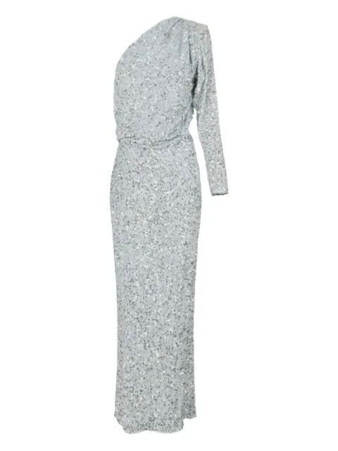 Elisabetta Franchi sequin-embellished one-shoulder maxi dress