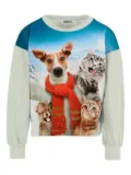 Molo animal-print long-sleeve sweatshirt - Grey