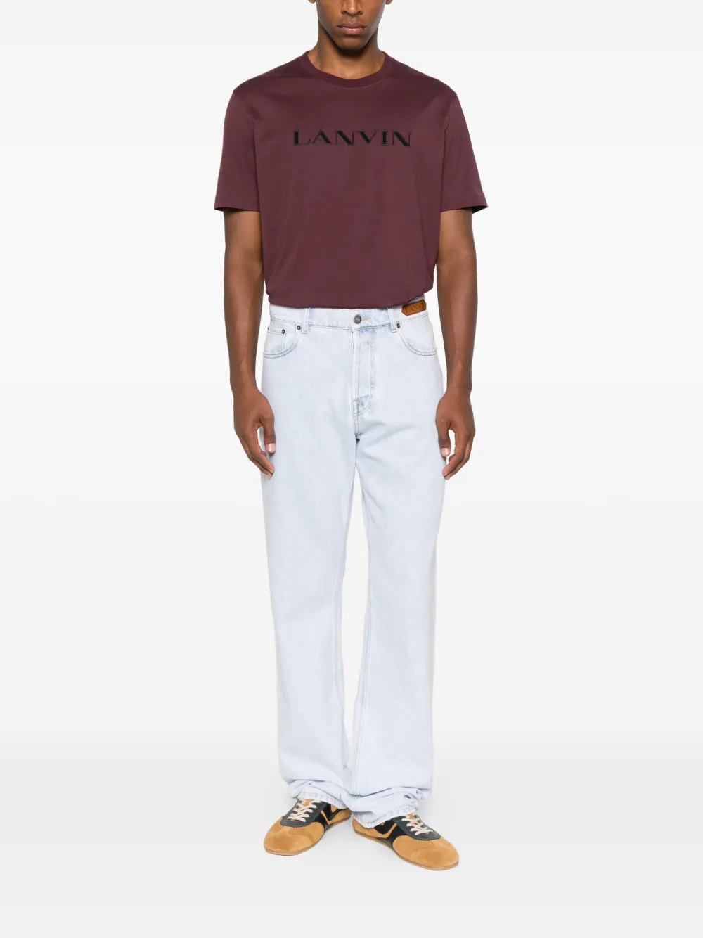 Lanvin Jeans met logopatch - Blauw