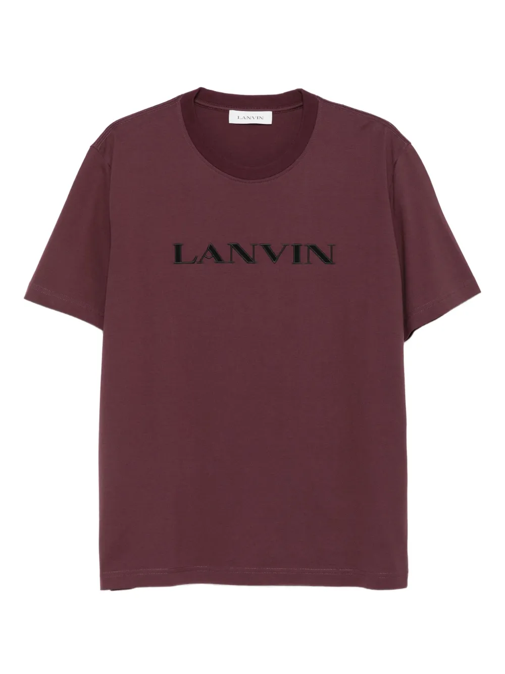 Lanvin تيشيرت مطرز بشعار الماركة | أحمر | Image 1