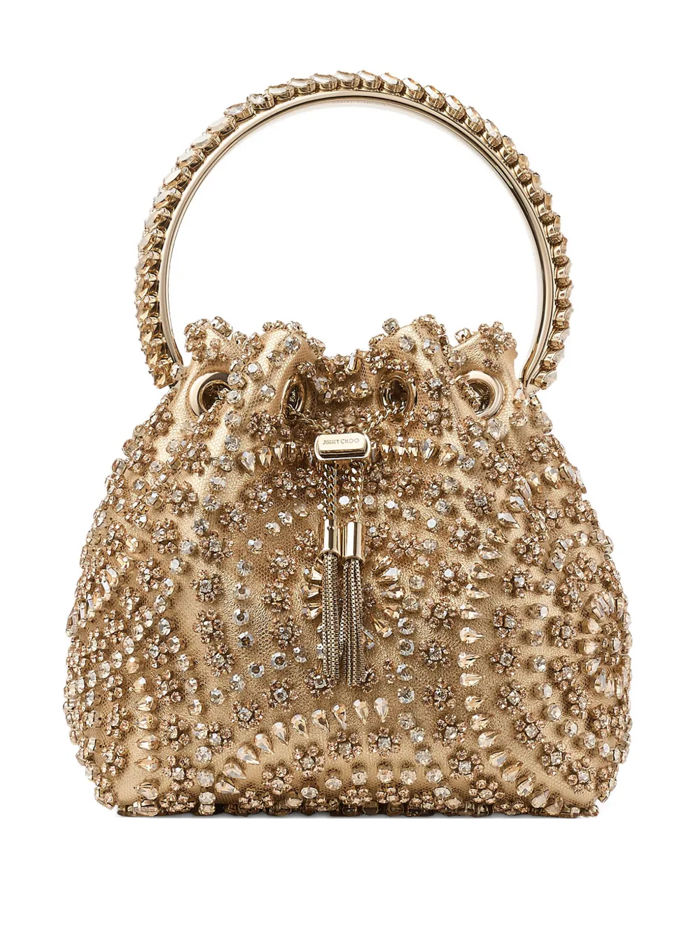 Jimmy Choo Bon Bon Shoulder Bag In Gold
