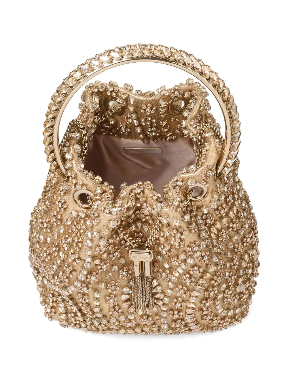 Jimmy Choo Bon Bon Shoulder Bag In Gold