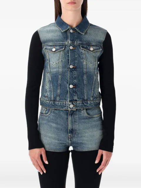 Coperni Hybrid denim-knit jacket
