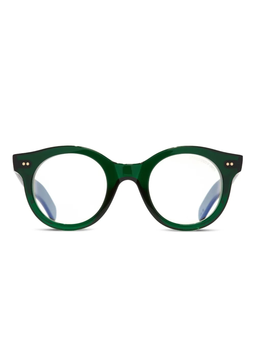 Cutler & Gross round-frame glasses | Green | Image 1
