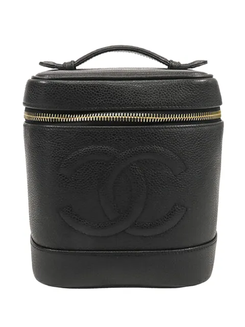 CHANEL Pre-Owned 1994-1996 CC Caviar Case vanity bag