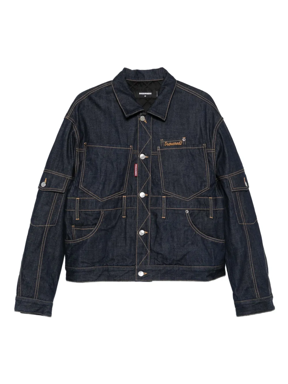 DSQUARED2 multi-pocket panelled denim jacket | Blue | Image 1