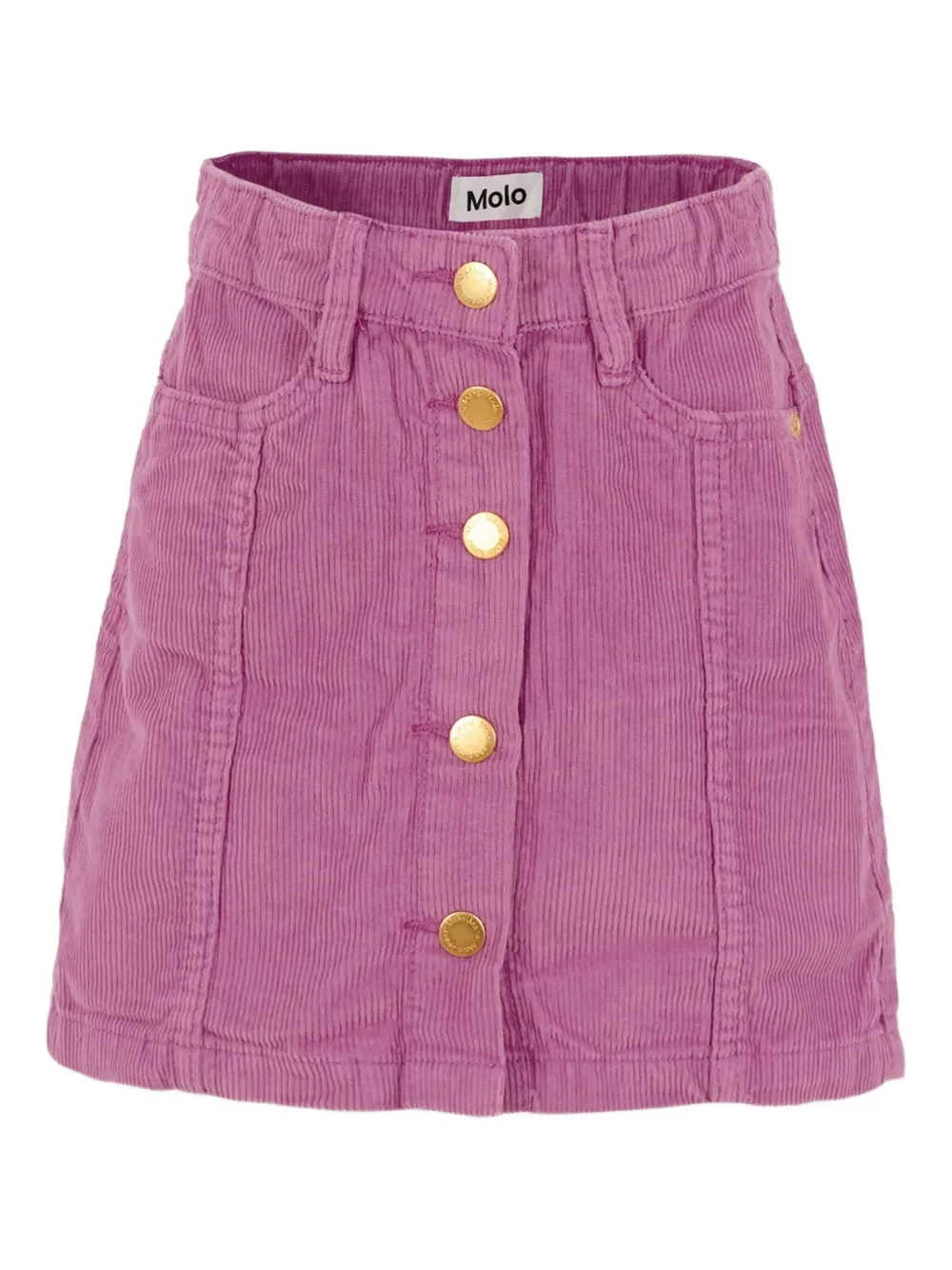 Molo button-front corduroy skirt | Purple | Image 1
