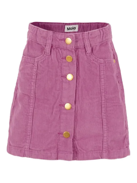 Molo button-front corduroy skirt