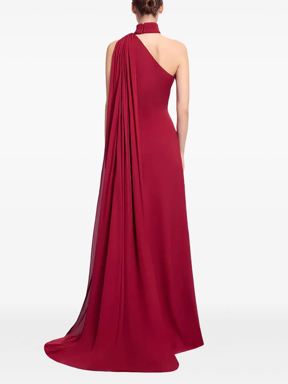 Elie Saab Asymmetrische maxi-jurk Rood