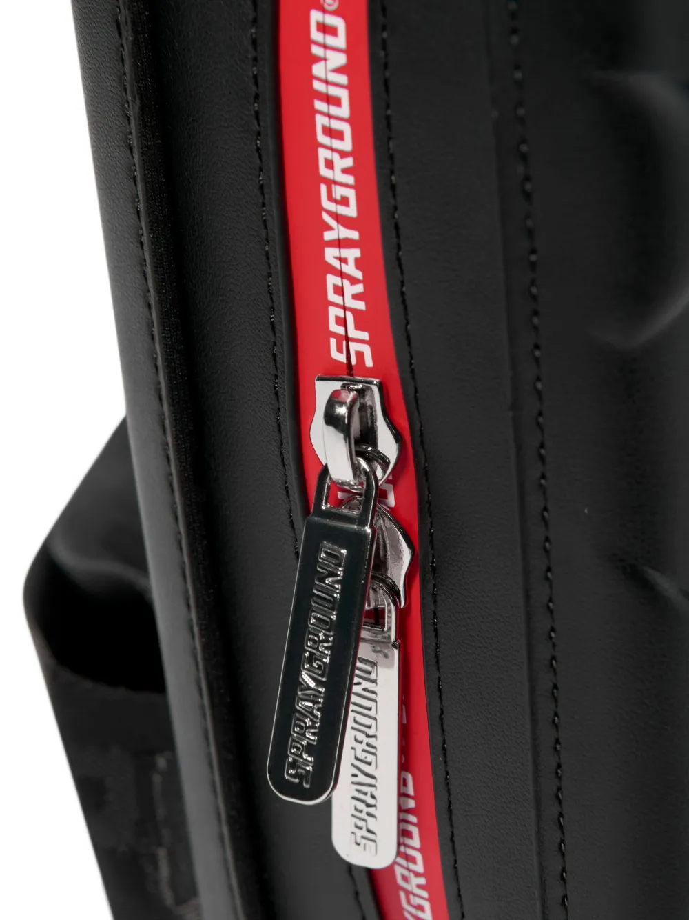 Sprayground Kid Shark-motif Shoulder Bag In Black