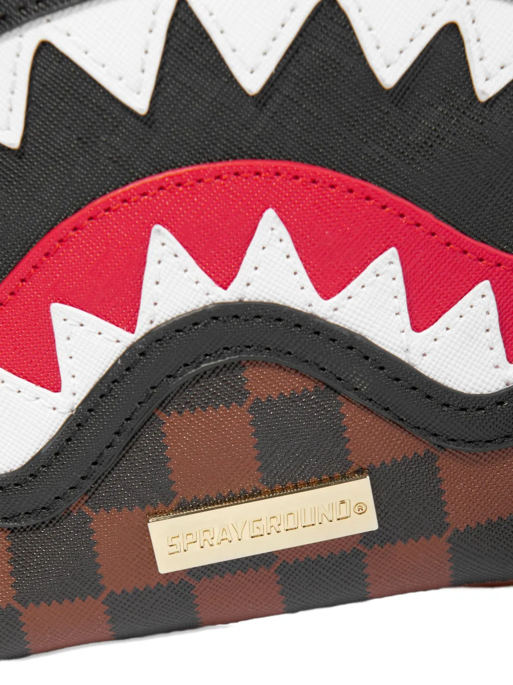 Sprayground Kid Sharks In Paris Shoulder Bag In Brown
