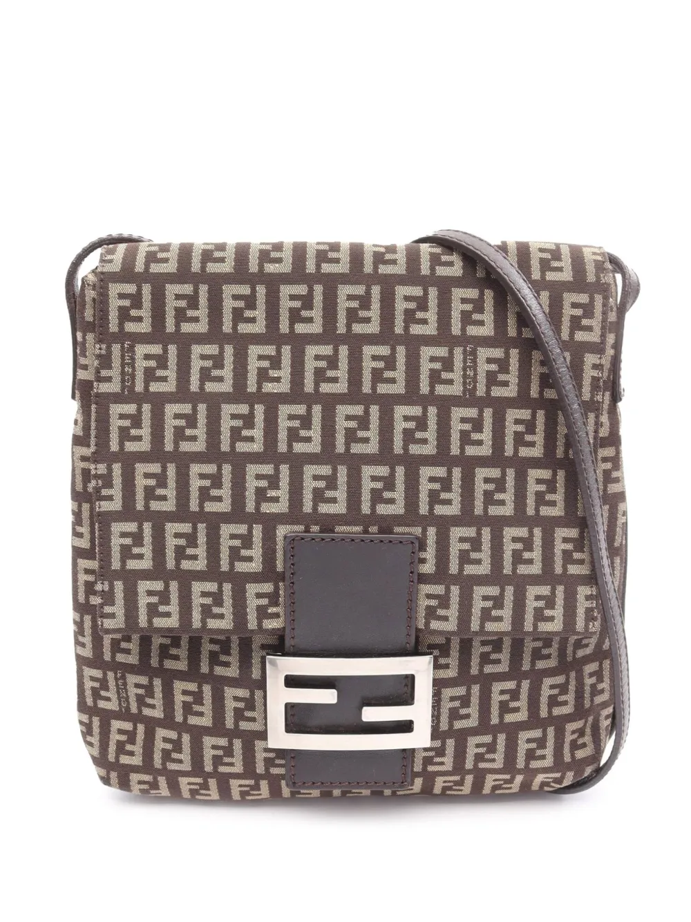 Fendi Pre-Owned 2000-2010 Zucchino Canvas crossbody bag - ブラウン Fendi Pre-Owned 2000-2010 Zucchino Canvas crossbody bag - ブラウン