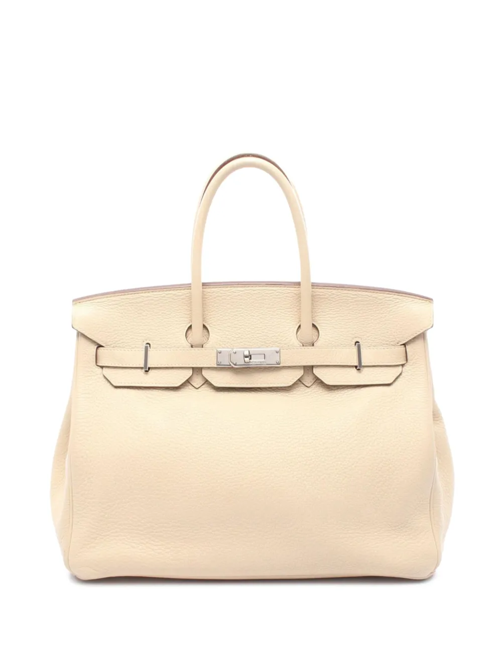Hermès Pre-Owned 2008 Clemence Birkin Retourne 35 handbag - ブラウン Hermès Pre-Owned 2008 Clemence Birkin Retourne 35 handbag - ブラウン