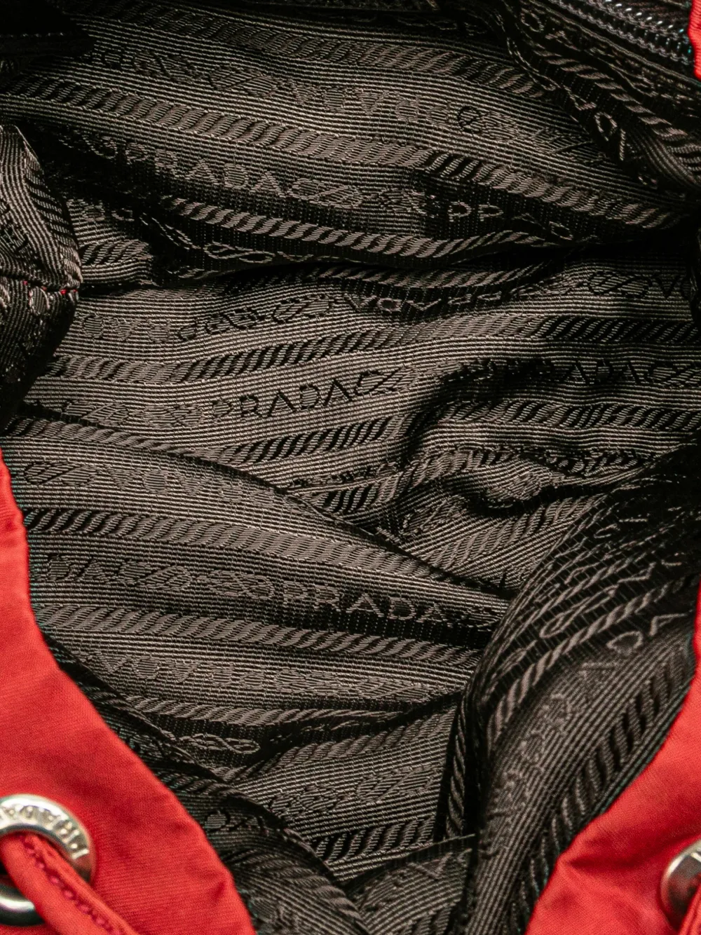 Pre-owned Prada 2000-2013 Tessuto Backpack In Red
