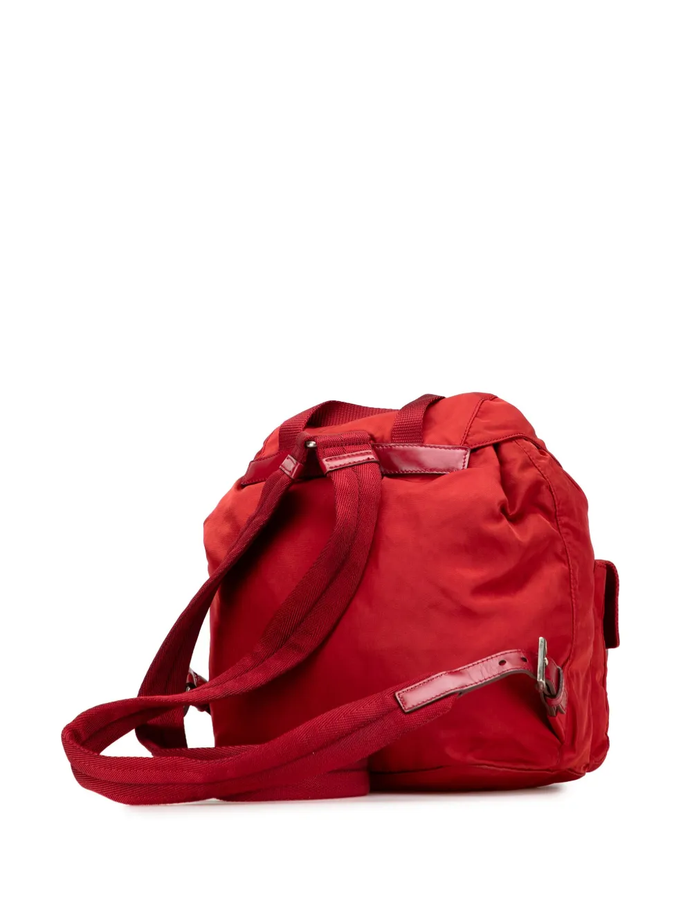 Pre-owned Prada 2000-2013 Tessuto Backpack In Red