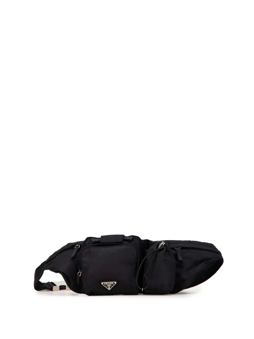Prada Pre-Owned 2013-2024 Tessuto Multi Pocket belt bag - ブラック Prada Pre-Owned 2013-2024 Tessuto Multi Pocket belt bag - ブラック