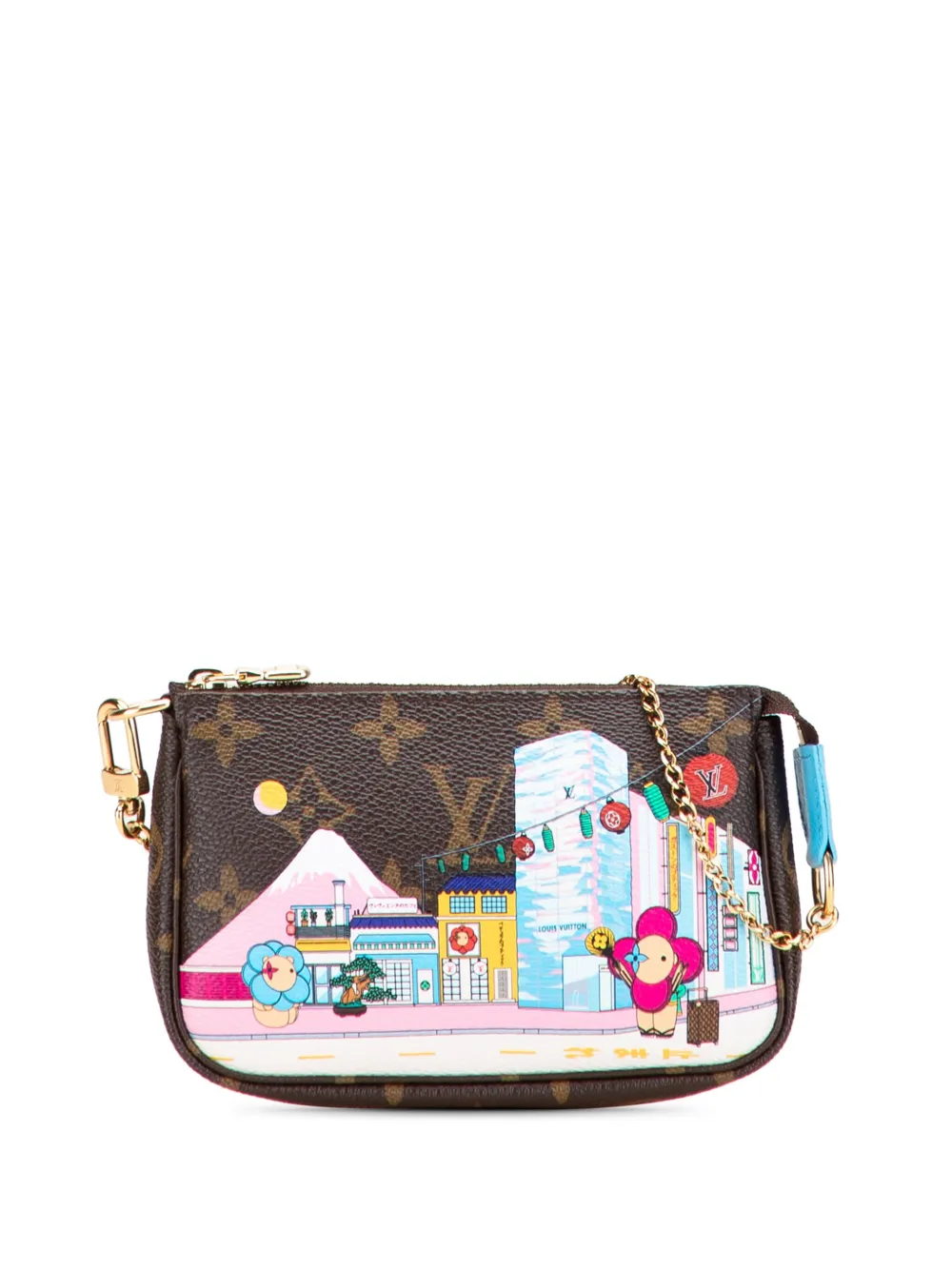 Louis Vuitton Pre-Owned 2022 Monogram Vivienne in Tokyo Mini Pochette Louis Vuitton Pre-Owned 2022 Monogram Vivienne in Tokyo Mini Pochette