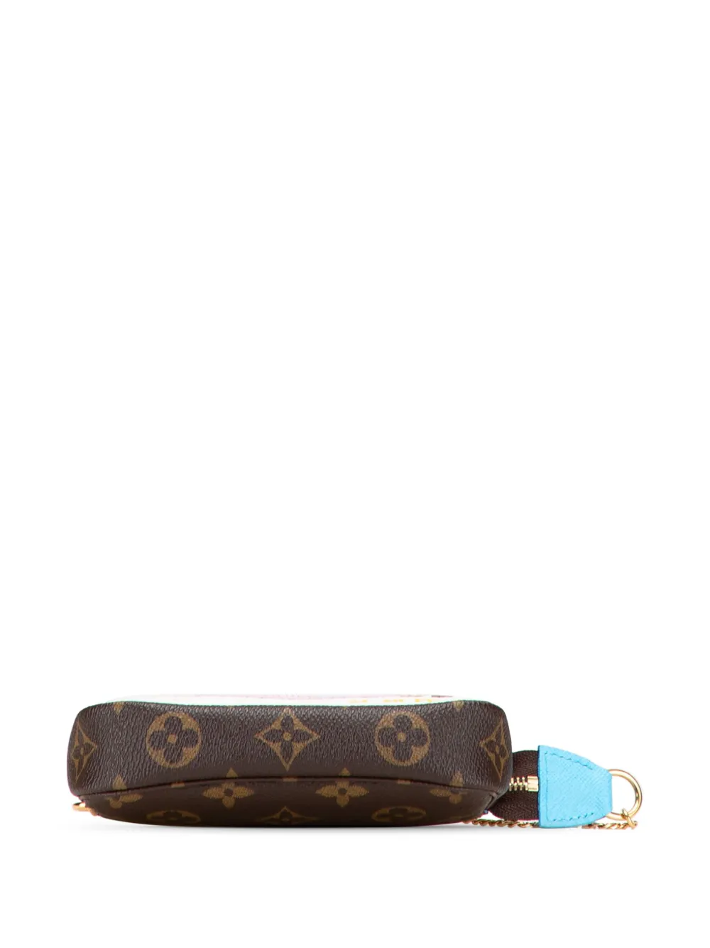 Pre-owned Louis Vuitton 2022 Monogram Vivienne In Tokyo Mini Pochette Accessoires Handbag In Brown