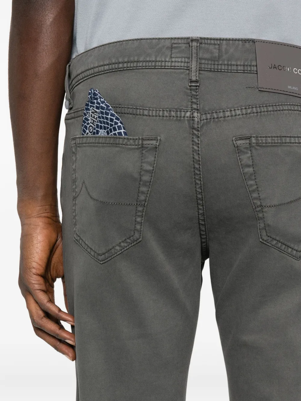 Jacob Cohen Pocket Jeans In Green