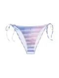 Jean Paul Gaultier tie-side striped bikini bottom - Blue