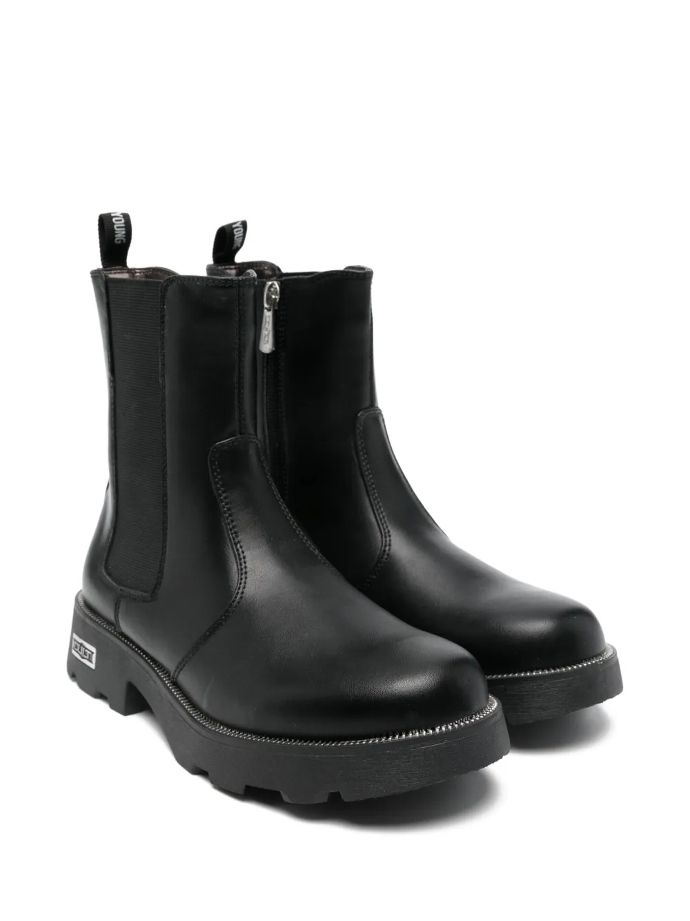 Cult zip-detail Chelsea boots Black