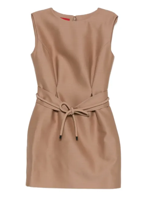 Curiel sleeveless belted mini dress