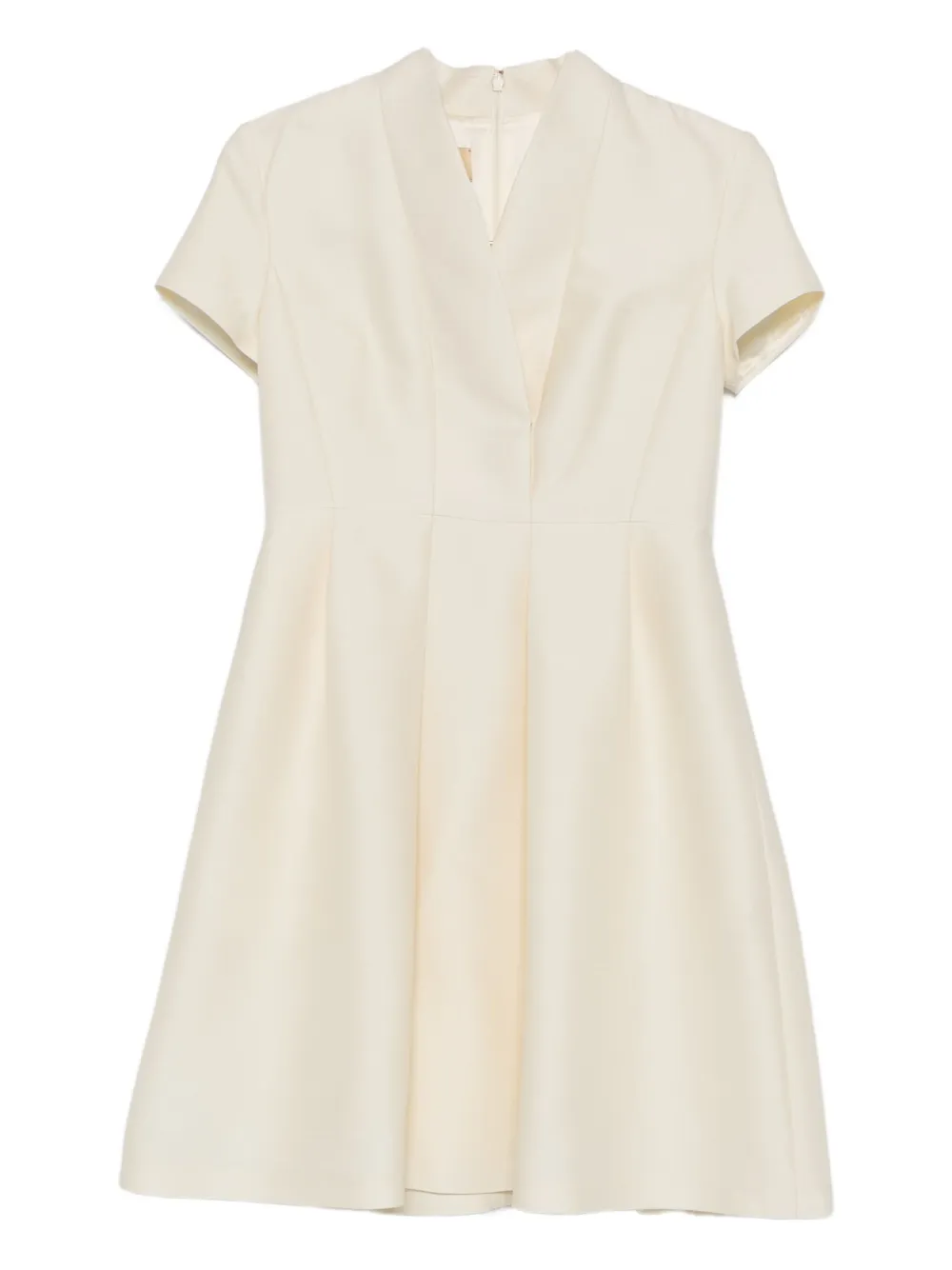 Curiel short-sleeve pleated dress | White | Image 1